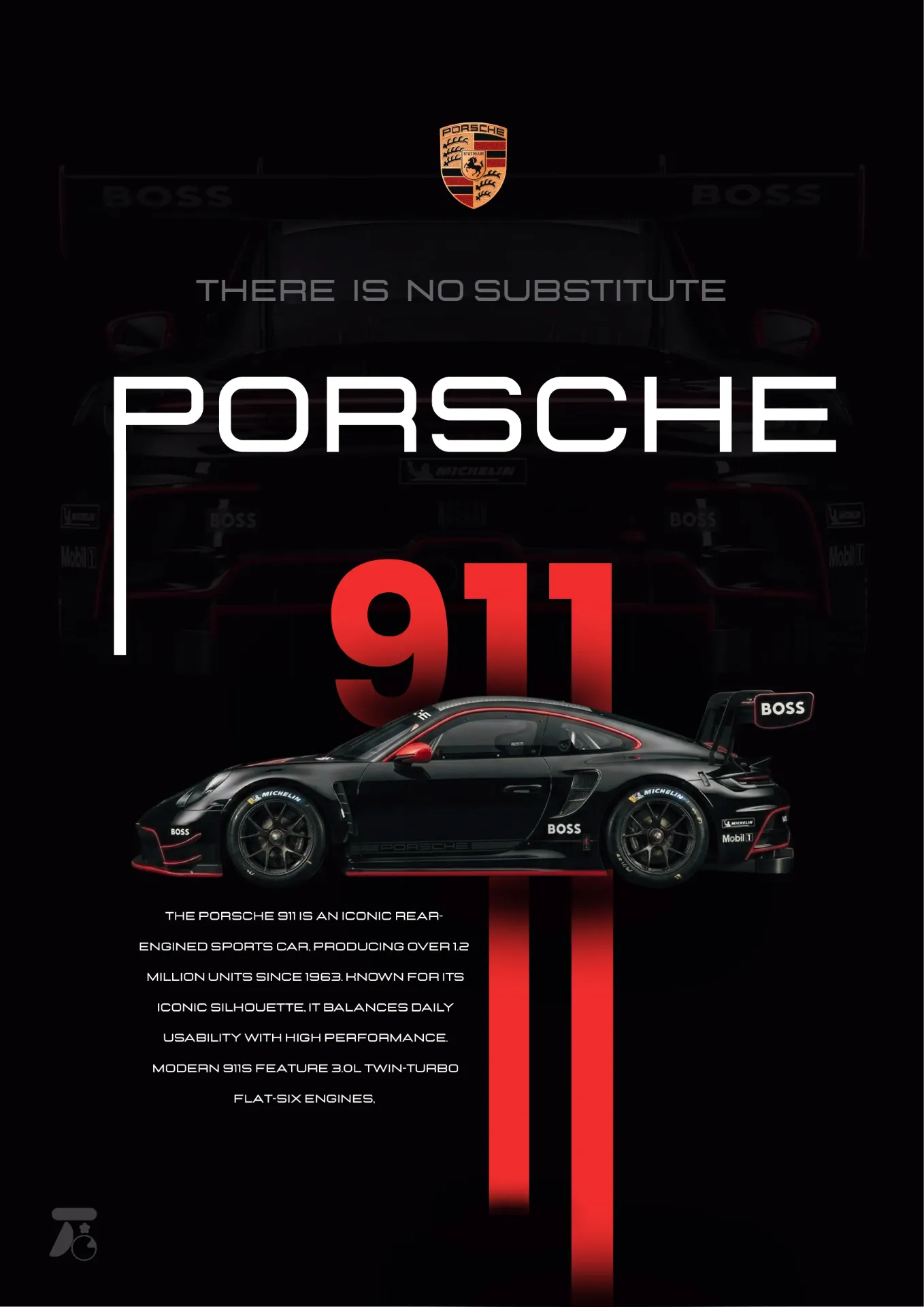Porsche 911 GT3 (WALL POSTER)